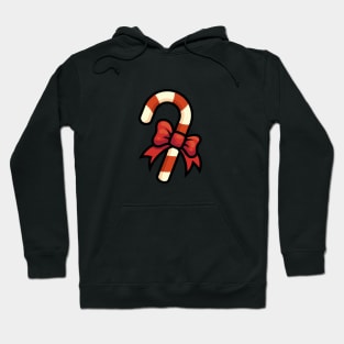 Christmas Candy Cane and Ribbon Hoodie